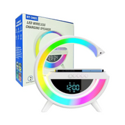 G Lamp Speaker with Digital Clock & RGB Wireless Charger – The Ultimate 3-in-1 Smart Gadget