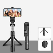 Black Portable Selfie Stick – Adjustable & Lightweight